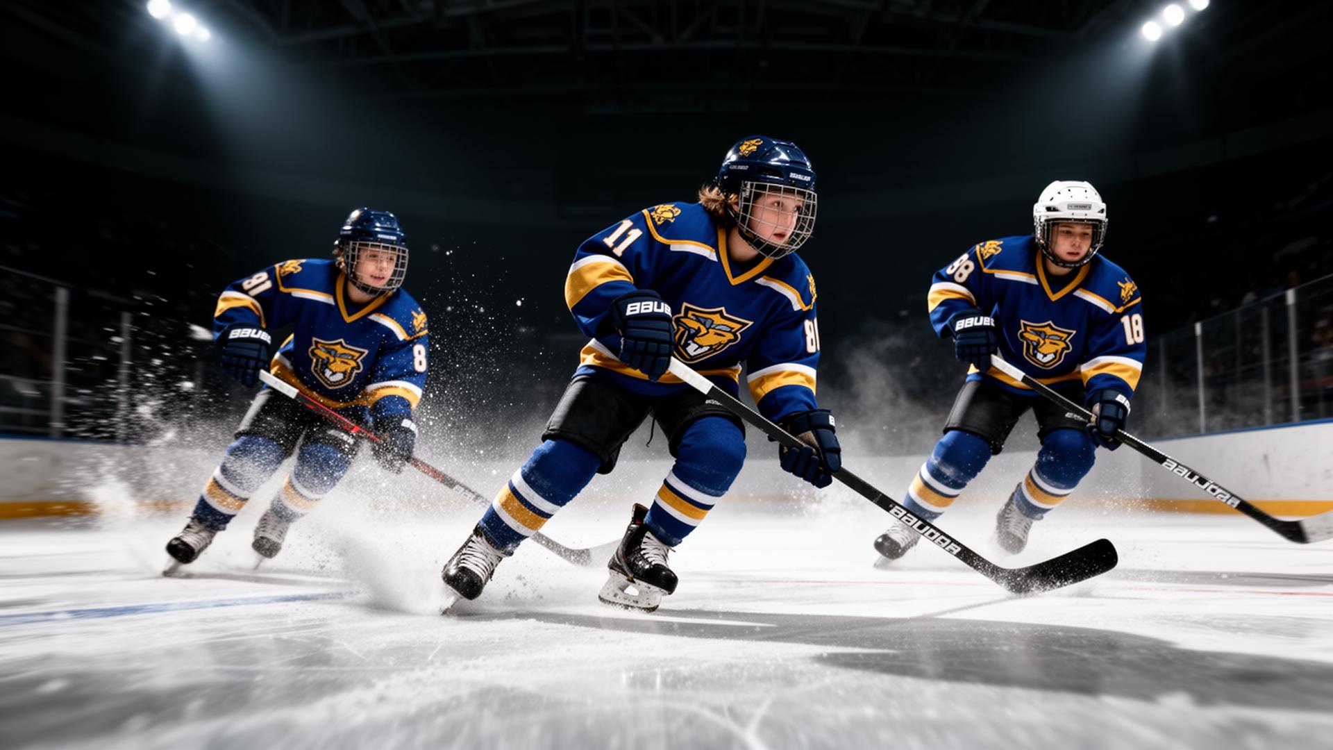 Woodbury Predators hockey player on ice